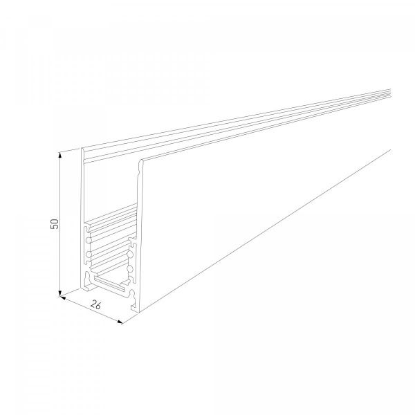 фото Slim Magnetic Шинопровод накладной белый (2 м) 85084/00