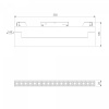 фото Slim Magnetic HL03 Трековый светильник 18W 3000K (черный) 85209/01