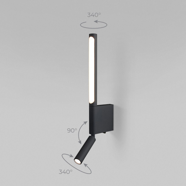 фото Настенный светодиодный светильник Sarca LED 40111/LED черный