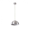 Светильник подвесной HB5003 1*G9  d=250mm h=130mm. Цвет: brushed aluminum+silver