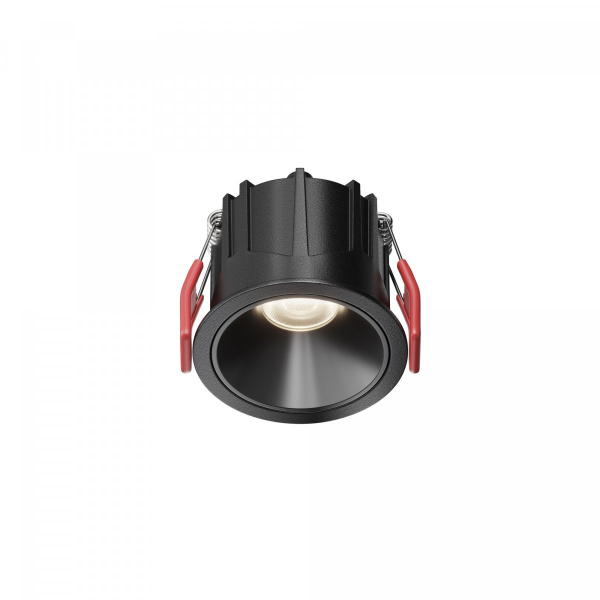 Встраиваемый светильник Maytoni Technical Alfa LED DL043-01-10W4K-RD-B-1, черный