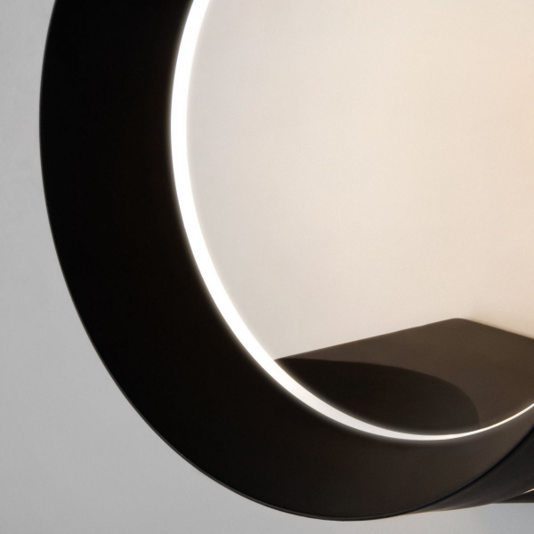 фото Уличный настенный светодиодный светильник Ring IP54 1710 TECHNO LED черный