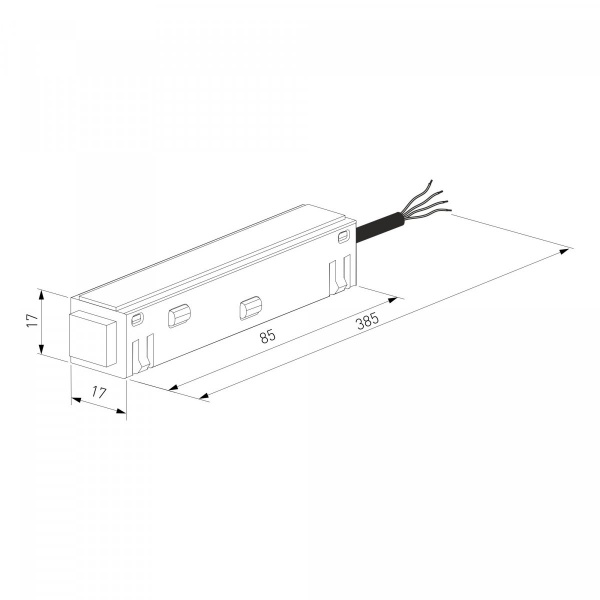 фото Slim Magnetic Ввод питания белый 85095/00