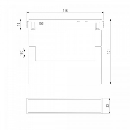 фото Умный трековый светильник 6W 2700-6500K Dim Kos Slim Magnetic 85081/01