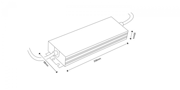 Блок питания SWG для светодиодных лент TPW, 200 W Влагозащитный, 24 V, MTPW-200-24