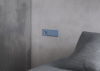 фото Накладка для розетки с заземлением и защитными шторками, с USB A+C, S70 (деним)