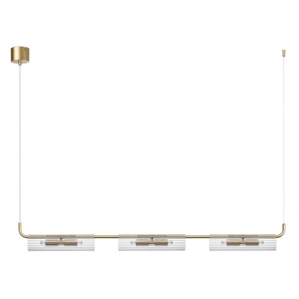 Золотой/прозрачный/металл/стекло Подвес G9 6*20W 220V TORONTO SUSPENTIONI, арт. 6560/6