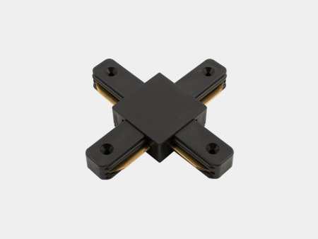 фото SWG X-Коннектор для однофазных накладных трековых систем, черный,KXZ-BL-X