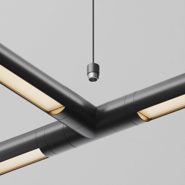 фото Тросовый подвес 1000мм с потолочной чашей для системы Shelf Maytoni Technical CA029SW-L1000-B, черный