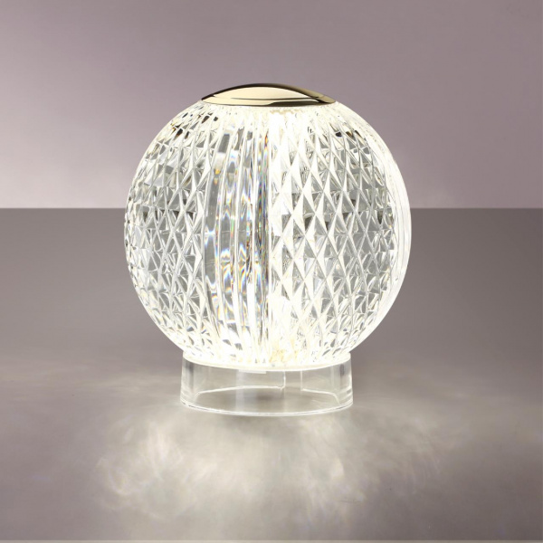фото Золотой/металл/акрил Настольный светильник LED 2W 4000K 180лм CRYSTAL L-VISION, арт. 5008/2TL