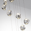 фото Золото/прозрачный/металл/акрил Люстра каскадная LED 60W 4000K 2800Лм JEMSTONE L-VISION, арт. 5085/60L