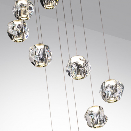 фото Золото/прозрачный/металл/акрил Люстра каскадная LED 60W 4000K 2800Лм JEMSTONE L-VISION, арт. 5085/60L
