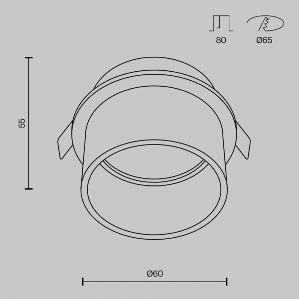 фото Встраиваемый светильник Maytoni Technical Reif DL050-01W, белый