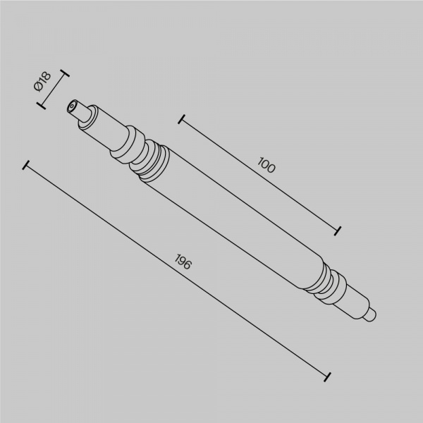 фото Прямой коннектор для системы Axity Maytoni Technical CA004RC-BS, латунь