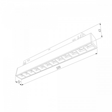 фото Slim Magnetic Трековый светильник 12W 4000K Artas чёрный/золото 85103/01