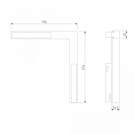 фото Slim Magnetic L03 Трековый светильник 24W 4200K Link черный 85031/01