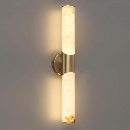 фото Настенный светильник латунь/металл/алебастр IP20 LED 12W 540Лм 3000K/4000K MARBELLA L-VISION, арт. 6672/12WL