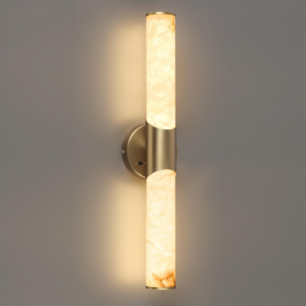 фото Настенный светильник латунь/металл/алебастр IP20 LED 12W 540Лм 3000K/4000K MARBELLA L-VISION, арт. 6672/12WL