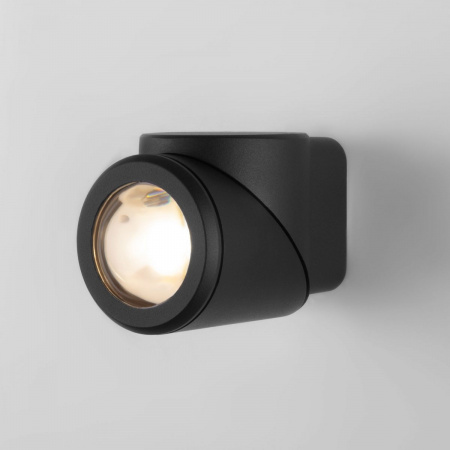 фото Уличный поворотный светодиодный настенный светильник GIRA U LED IP54 35127/U черный