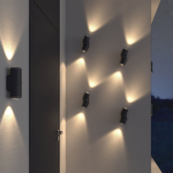 фото Уличный настенный поворотный светильник GIRA D LED IP54 35127/D черный