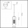 фото Античн.бронза/металл/прозрачный/стекло Подвес E27 1*40W CLOCKY PENDANT, арт. 4940/1