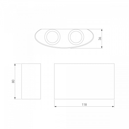 фото Пылевлагозащищенный светодиодный светильник Twinky Double серый IP54 1555 Techno LED