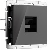 фото Розетка Ethernet RJ-45 (черный акрил) W1181048