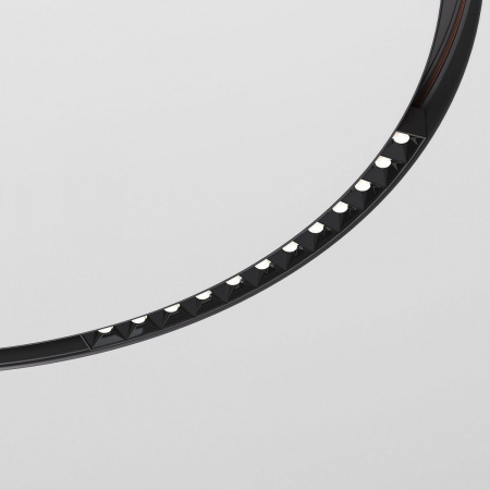 фото Slim Magnetic Трековый светильник для радиусного шинопровода 12W 4200K Intenso чёрный Ø 800мм 85184/01