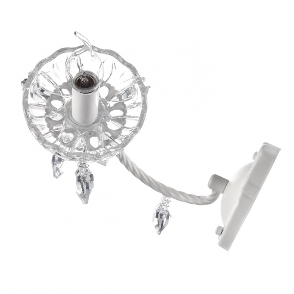 фото Белый металл/хрусталь Бра E14 1*40W 220V SNOW CLASSI, арт. 8189/1W