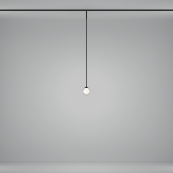 фото Трековый подвесной светильник Maytoni Technical Bubble TR181PL-1-4WTW-B, черный