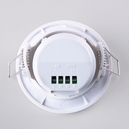 фото Инфракрасный датчик движения 8м 1200W 360° IP20 SNS-M-12 белый