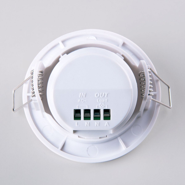фото Инфракрасный датчик движения 8м 1200W 360° IP20 SNS-M-12 белый