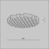 фото Антибликовая решётка ⌀24мм Maytoni Technical HoneyComb-D24, черный