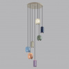 фото Цвет слонов.кости/мультиколор/металл Подвес GU10 LED 7*4W OVALI PENDANT, арт. 5053/7