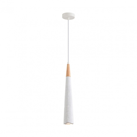 фото Белый/бежевый, металл/дерево/цемент Подвес GU10 LED 5W 220V EOLIANA SUSPENTIONI, арт. 8352/1C