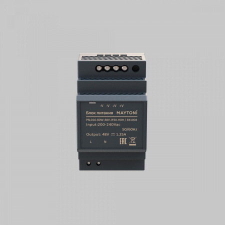 фото Источник напряжения PSL016 48В 60Вт IP 20 Maytoni 831004, серый