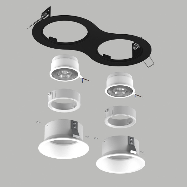 фото Комплект со светильником Domino, белый Lightstar D6270606WMOD