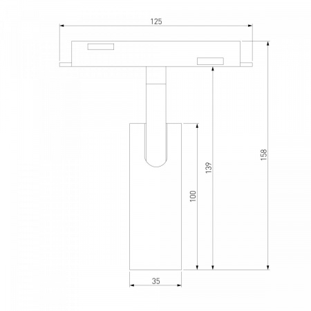фото Умный трековый светильник 7W 2700-6500K Dim Cubo Slim Magnetic 85070/01, черный