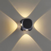 фото Черн/металл Настенный светильник IP54 LED 8W 716Лм 3200K 70° MIKO HIGHTECH, арт. 4222/8WL