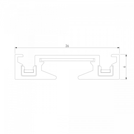 фото Шинопровод накладной (2м) Flat Magnetic 85129/00