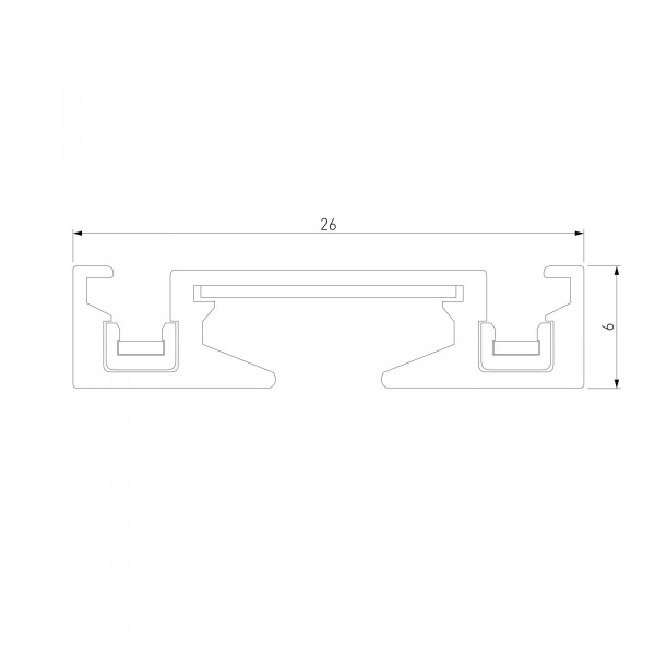 фото Шинопровод накладной (2м) Flat Magnetic 85129/00