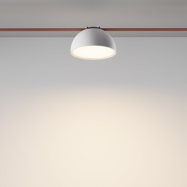 фото Трековый подвесной светильник Maytoni Technical Bowl TR126B-20W3K-W, белый