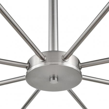 фото Никель/белый металл/стекло Люстра потолочная Е14 8*40W 220V MAVE COMFI, арт. 8099/8C