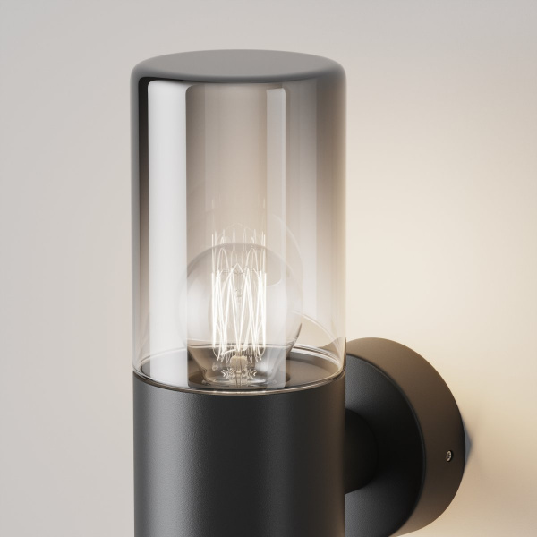 фото Уличный настенный светильник Maytoni Outdoor Amas O432WL-01GF, графит