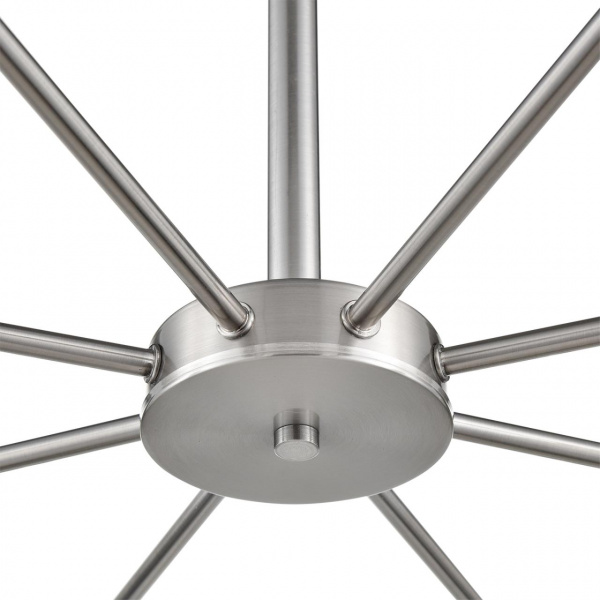 фото Никель/белый металл/стекло Люстра потолочная Е14 8*40W 220V MAVE COMFI, арт. 8099/8C