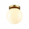 фото Золотист/металл/белый/акрил Потолочный светильник IP44 E27 LED max 5W BOSCO HIGHTECH, арт. 4247/1C
