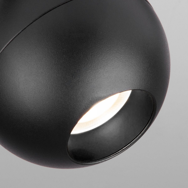 фото Трековый светодиодный светильник для однофазного шинопровода Ball Черный 8W 4200K LTB76