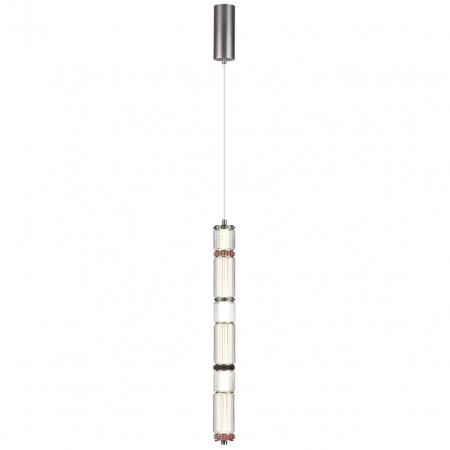 фото Темный сатин.никель/терракот/черный Подвес LED 22W 4000K COLLIER L-VISION, арт. 5456/18L