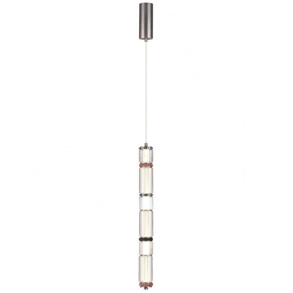 фото Темный сатин.никель/терракот/черный Подвес LED 22W 4000K COLLIER L-VISION, арт. 5456/18L