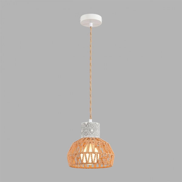 фото Серый/белый/бежевый, цемент/металл/джутовый шнур Подвес E27 LED 10W 220V BOHO ECO, арт. 8367/1A